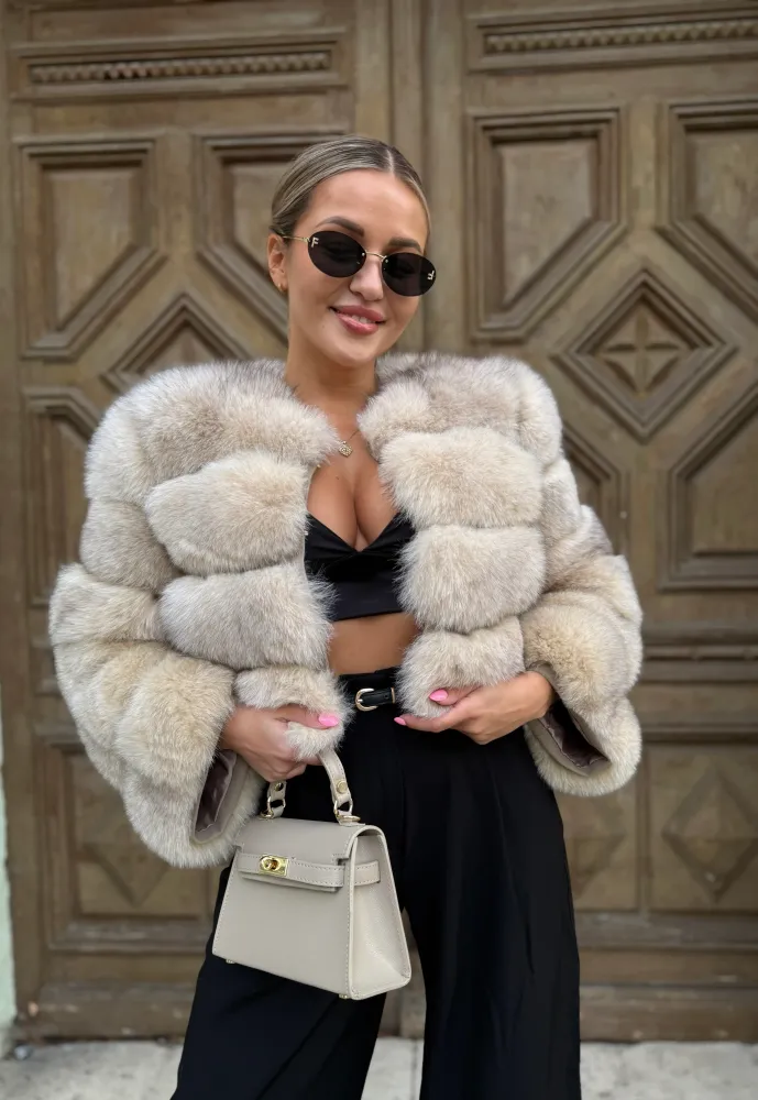 Pelliccia da donna 2in1 in volpe "ERIKA"